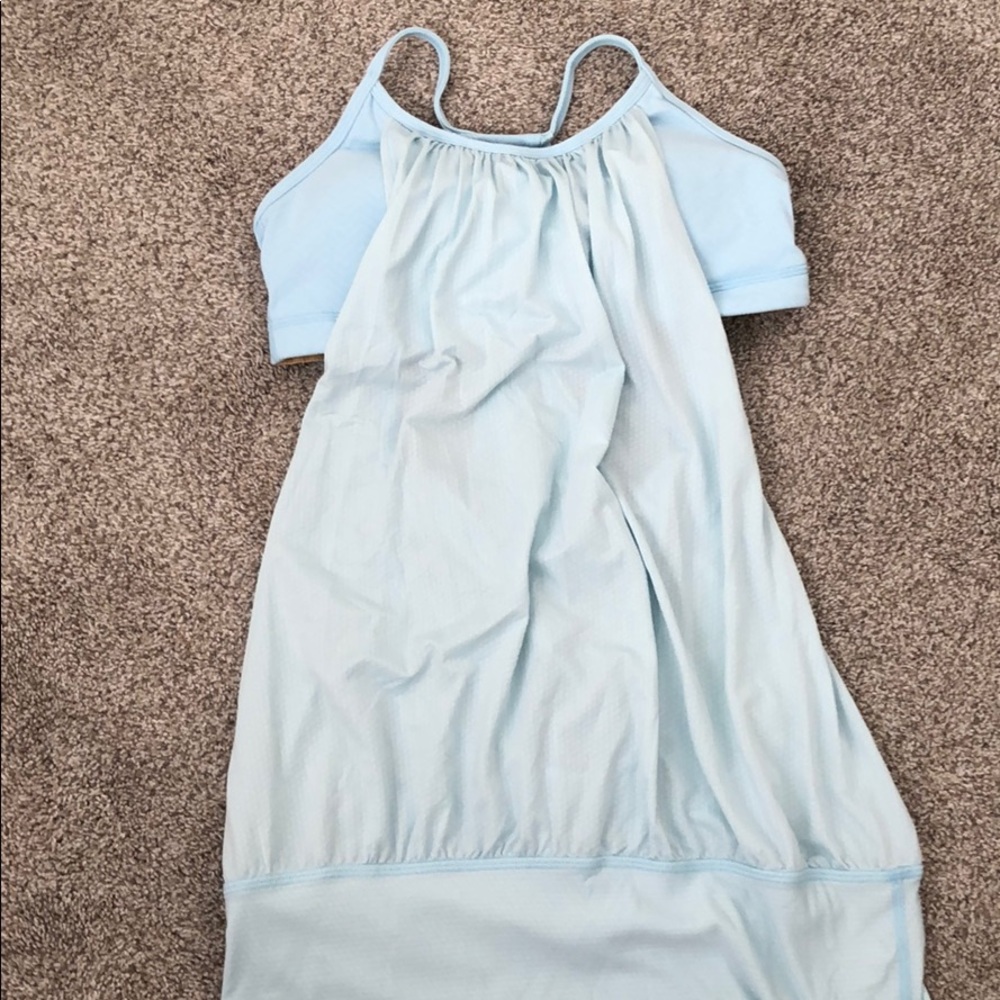 Light Blue Lululemon No Limits Tank Size 6